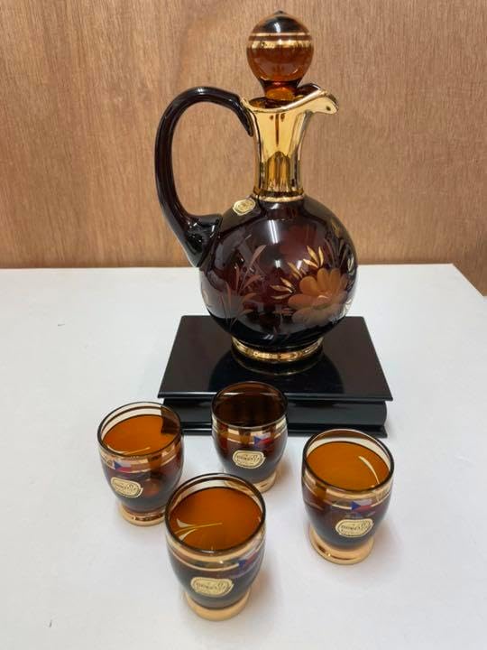 BOHEMIA デカンタとグラスセット 名入れ ペア酒器セット ボヘミアガラス ボヘミアクリスタル